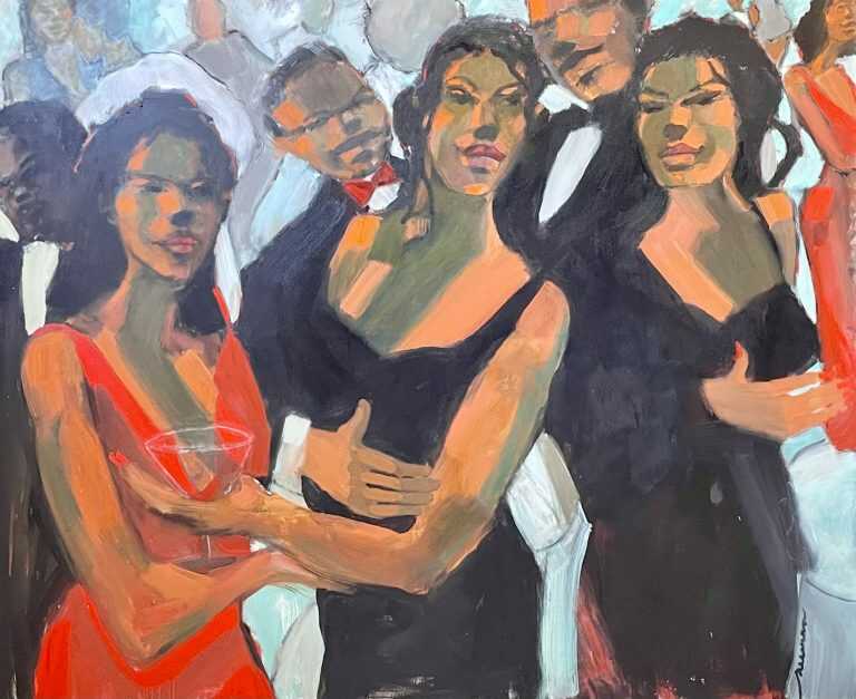 Painting by Robert Freeman: Connections, available at Childs Gallery, Boston