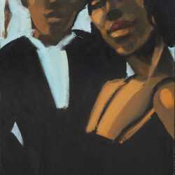 Painting by Robert Freeman: Couples, available at Childs Gallery, Boston