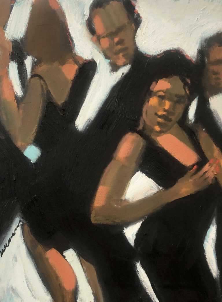 Painting by Robert Freeman: Party On, available at Childs Gallery, Boston