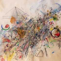 Mixed Media by Robert S. Neuman: Mirage Drawing, available at Childs Gallery, Boston