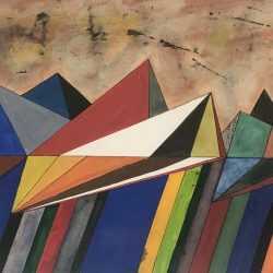 Mixed Media by Robert S. Neuman: Mirage Study – 6, available at Childs Gallery, Boston