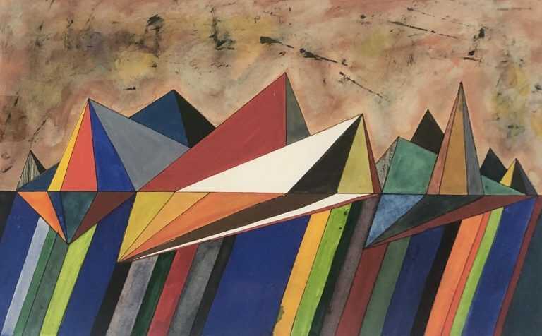 Mixed Media by Robert S. Neuman: Mirage Study – 6, available at Childs Gallery, Boston