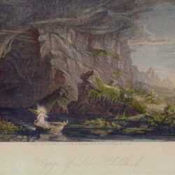 Print by Robert, and M. Ensing Muller Hinshelwood: Voyage of Life, Childhood [after Thomas Cole, American (1801, represented by Childs Gallery
