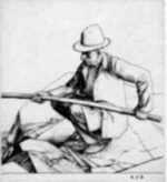 Print by Robert Austin: A Fisherman - Majorica, represented by Childs Gallery