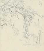 Drawing By Robert Austin: Study For Autumn At Childs Gallery