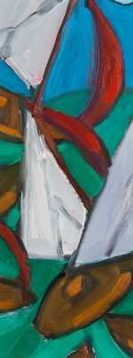 Painting By Robert Freeman: American Regatta At Childs Gallery