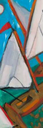 Painting By Robert Freeman: American Regatta At Childs Gallery