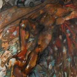Painting By Robert Freeman: Blood Memories At Childs Gallery