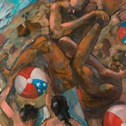 Painting By Robert Freeman: Capture The Flag At Childs Gallery