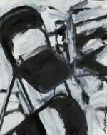 Painting By Robert Freeman: Musical Chairs At Childs Gallery