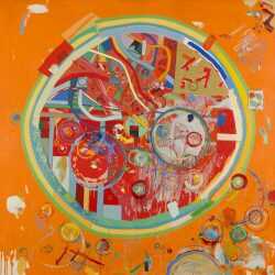 Painting By Robert S. Neuman: Pedazos Del Mundo #26 At Childs Gallery