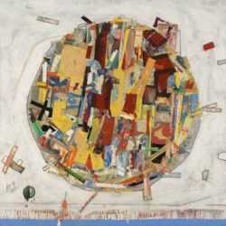 Mixed media by Robert S. Neuman: Pedazos del Mundo #19, represented by Childs Gallery
