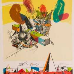 Print By Robert S. Neuman: Ship To Paradise 4 At Childs Gallery