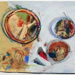 Mixed Media By Robert S. Neuman: Voyage Drawing At Childs Gallery