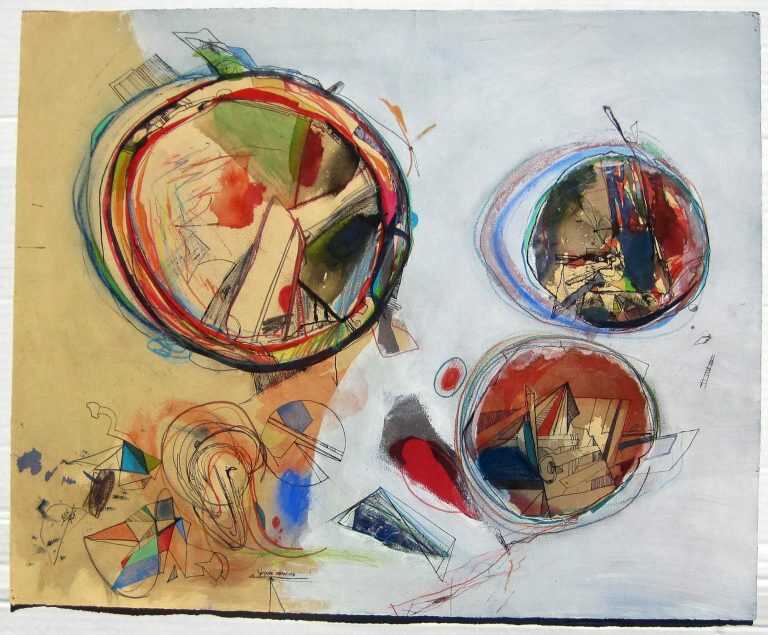 Mixed Media By Robert S. Neuman: Voyage Drawing At Childs Gallery