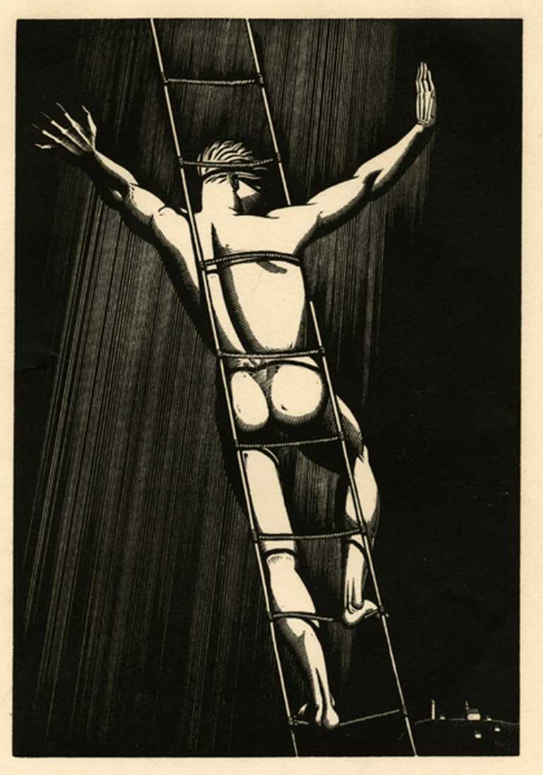 Print by Rockwell Kent: Hail and Farewell, available at Childs Gallery, Boston