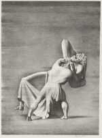 Print By Rockwell Kent: Beowulf: Beowulf And Grendel's Mother At Childs Gallery