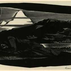 Print By Rockwell Kent: Northern Night (n By E) At Childs Gallery