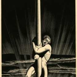 Print By Rockwell Kent: Sea And Sky At Childs Gallery