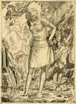 Drawing By Rockwell Kent: Vitamin Advertisement, Preliminary Sketch At Childs Gallery