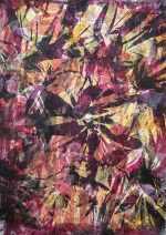 Textile by Rodger Blum: Event No. 1, available at Childs Gallery, Boston