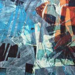 Textile by Rodger Blum: Event No. 5, available at Childs Gallery, Boston