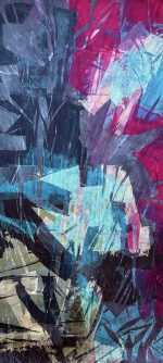 Textile by Rodger Blum: Event No. 6, available at Childs Gallery, Boston