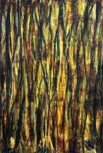 Textile by Rodger Blum: Sticks and Stones No. 2, available at Childs Gallery, Boston