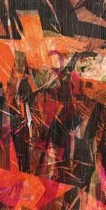 Textile by Rodger Blum: Veiled Pansy Red No. 2, available at Childs Gallery, Boston