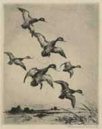 Print by Roland Clark: Salt Pond, represented by Childs Gallery