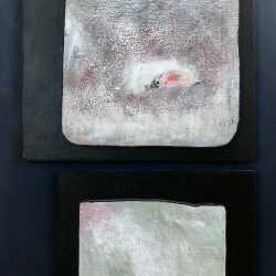 Painting by Ruth Eckstein: Duo, available at Childs Gallery, Boston
