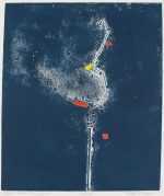Print by Ruth Eckstein: Haiku: Pond – Fog – Egret, available at Childs Gallery, Boston