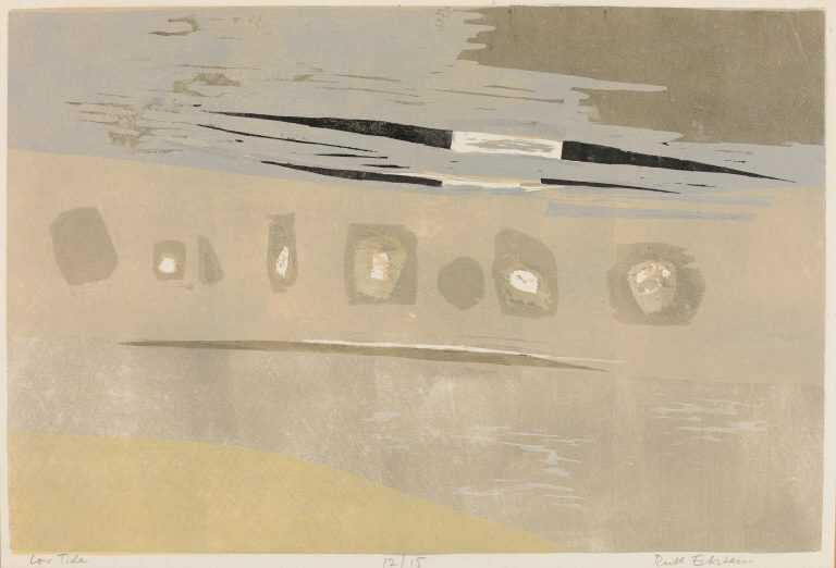 Print by Ruth Eckstein: Low Tide, available at Childs Gallery, Boston