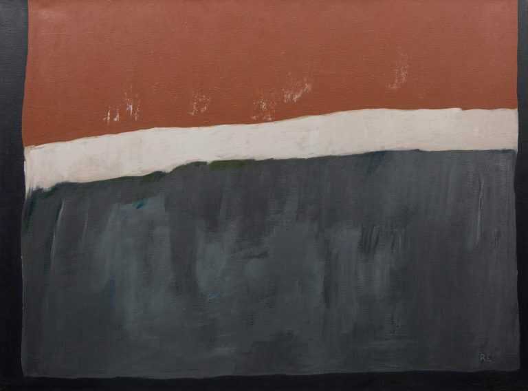 Painting By Ruth Eckstein: Black Fields Xi At Childs Gallery