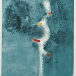 Print By Ruth Eckstein: Haiku : Pond Fog Egret At Childs Gallery