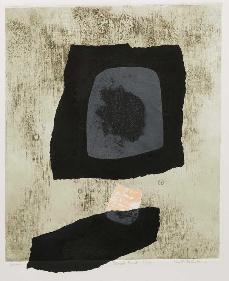 Print By Ruth Eckstein: Nara: Black Pond At Childs Gallery