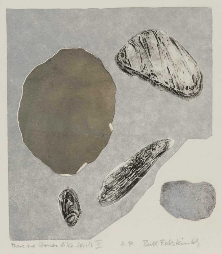 Print By Ruth Eckstein: There Are Stones Like Souls Iii At Childs Gallery