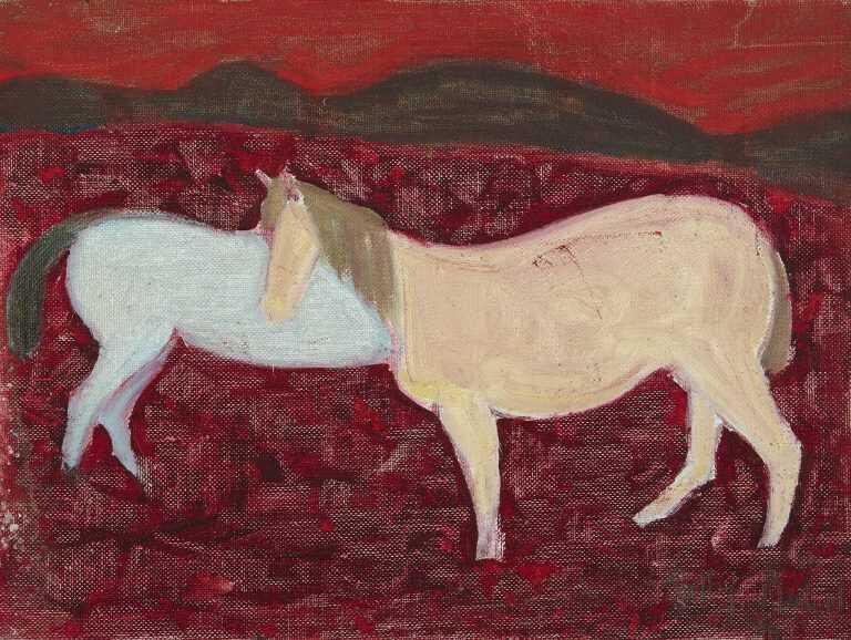 By Sally Michel: [horses] At Childs Gallery