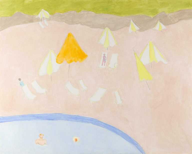 Painting By Sally Michel: Pool In The Hills At Childs Gallery