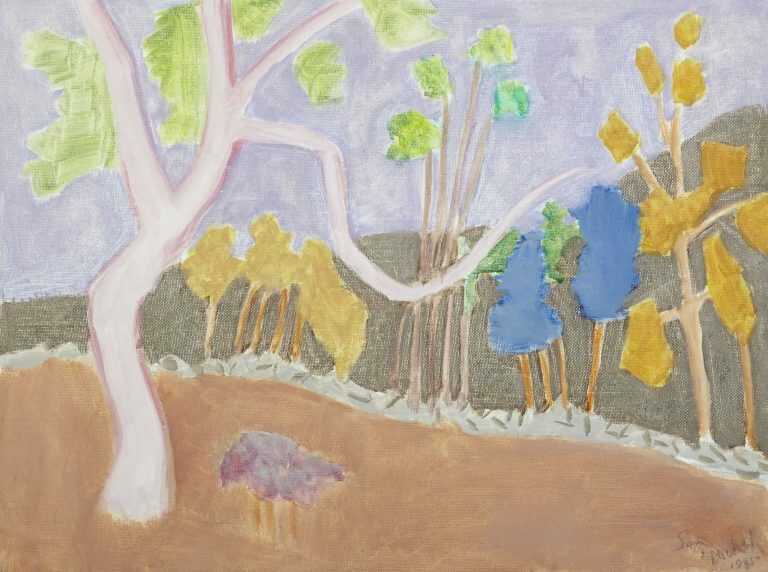 Painting By Sally Michel: Various Trees At Childs Gallery