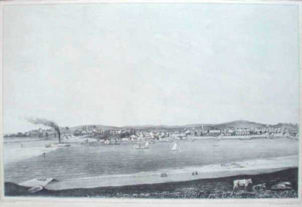 Print by Samuel E. Brown: View of Chelsea Mass. from Eagle Hill East of Boston, represented by Childs Gallery
