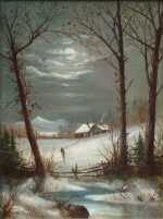 Painting by Samuel W. Griggs: [Mount Washington Winter Scene], represented by Childs Gallery