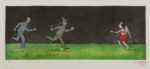 Print by Sandra Ramos: Carrera de revelo (Relay Race), diptych, represented by Childs Gallery