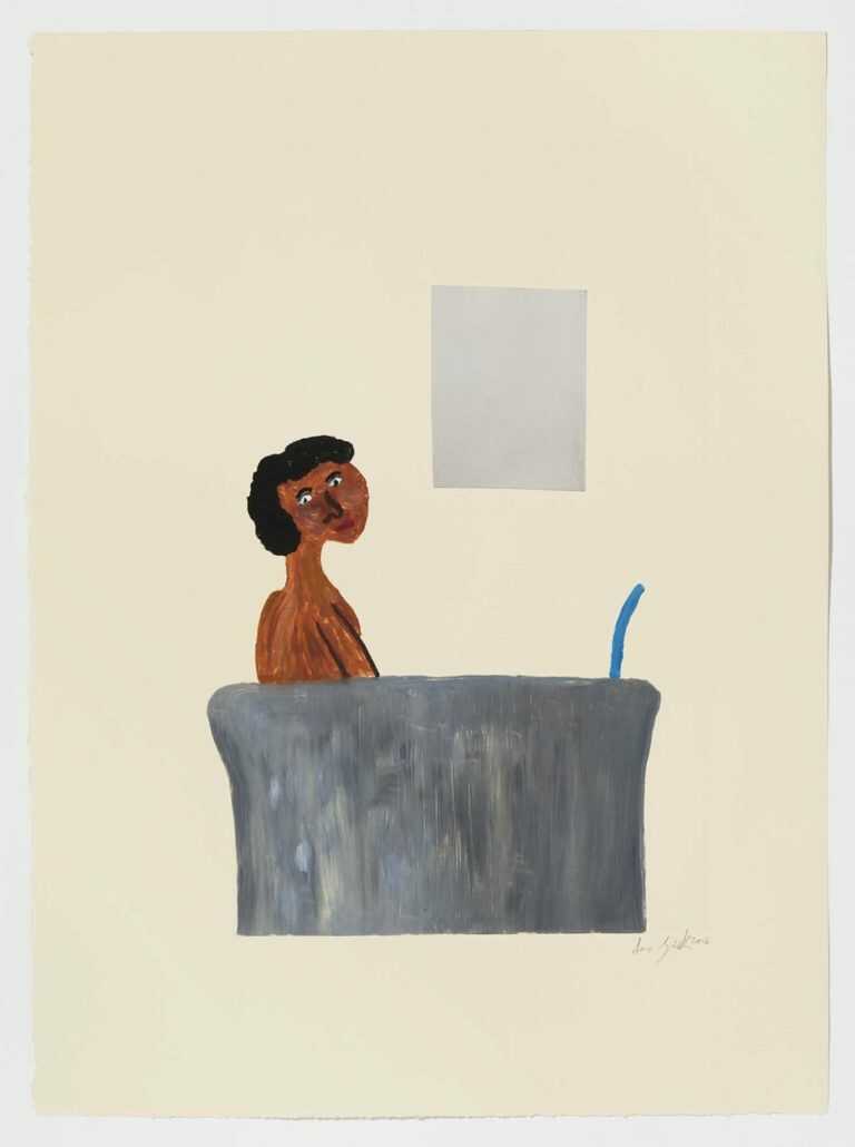 Print By Sara Zielinski: Man In Bath At Childs Gallery