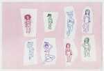 Print By Sara Zielinski: Pink Ladies 3 At Childs Gallery