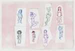 Print By Sara Zielinski: Pink Ladies 4 At Childs Gallery