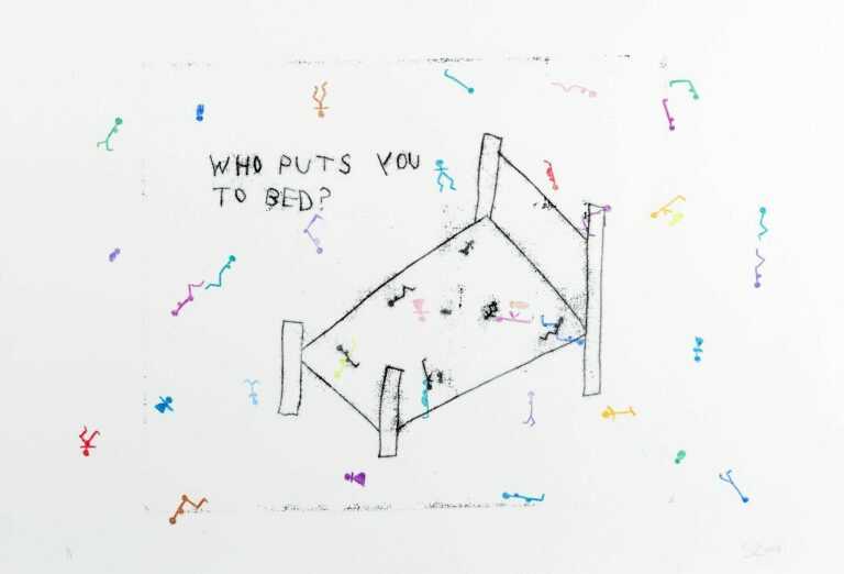 Print By Sara Zielinski: Who Puts You To Bed? At Childs Gallery