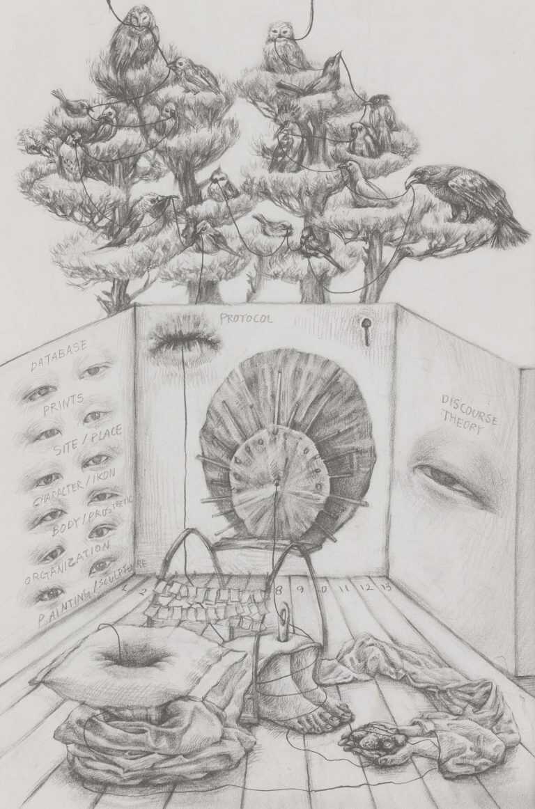 Drawing By Sawool Kim: Index 4 Self Halo Device For Foreign Artist At Childs Gallery