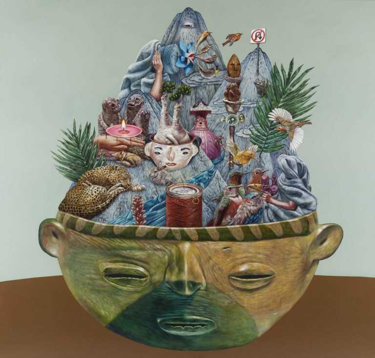 Painting By Sawool Kim: New Habitat: Bonsai At Childs Gallery