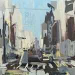 Painting by Sean Flood: Concrete Composition, available at Childs Gallery, Boston